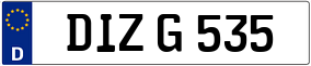 Trailer License Plate